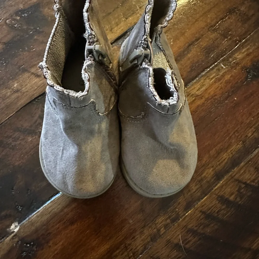 Garanimals Toddler Ankle Boots Gray Zipper Chelsea Style Size 5